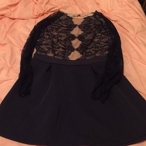 Navy blue lace dress Charlotte Russe